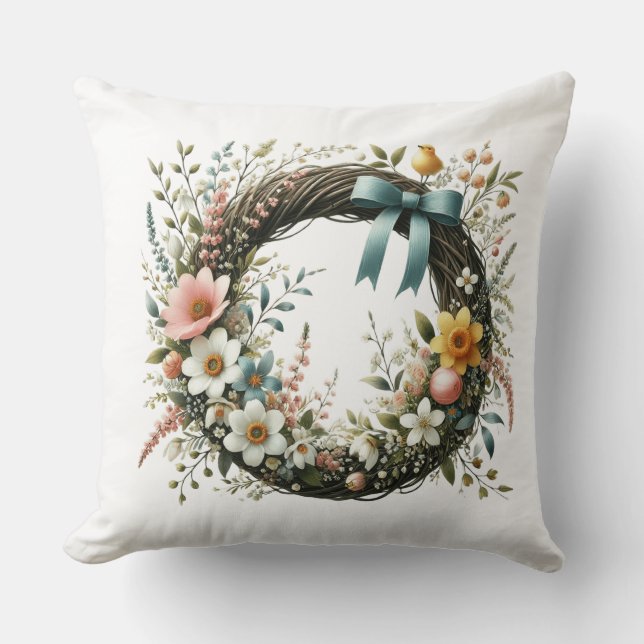 Flowers wreath cushion (Front)
