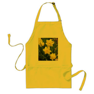 FLOWERS YELLOW DAFFODILS APRON
