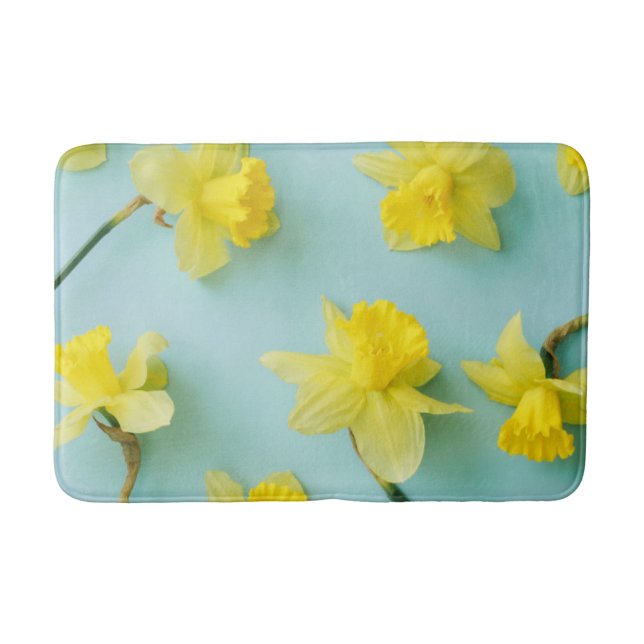 Flowers | Yellow Daffodils Bath Mat (Front)