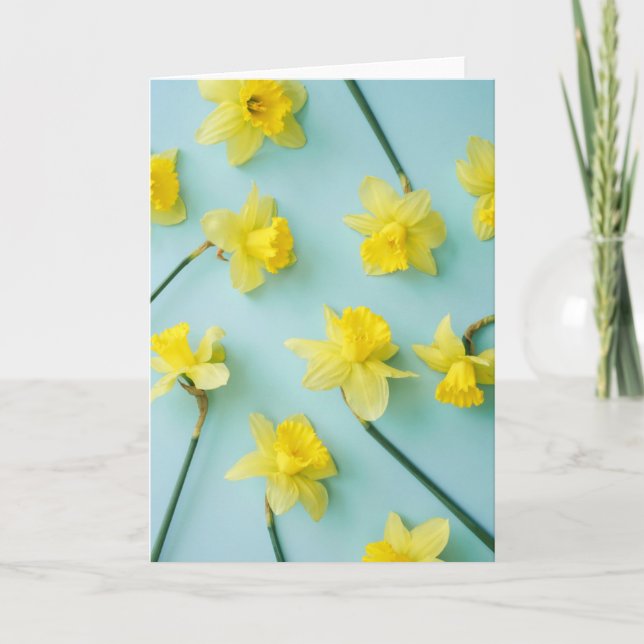 Flowers | Yellow Daffodils Card (Front)