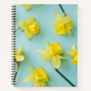 Flowers Yellow Daffodils Notebook