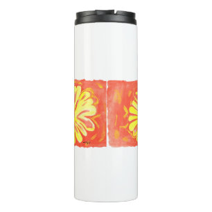 Flowers - Yellow Flowers Thermal Tumbler