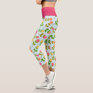 Flowers   Zazzle_Growshop. Capri Leggings