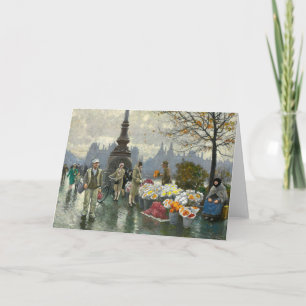 Flowersellers   Paul Fischer Card