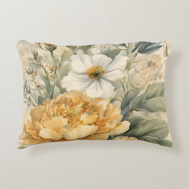 flowersin gardern decorative cushion (Front)
