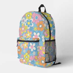 Flowery Backpack - Back to School Gear 