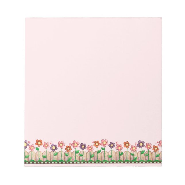 Flowery Border - Notepad (Front)