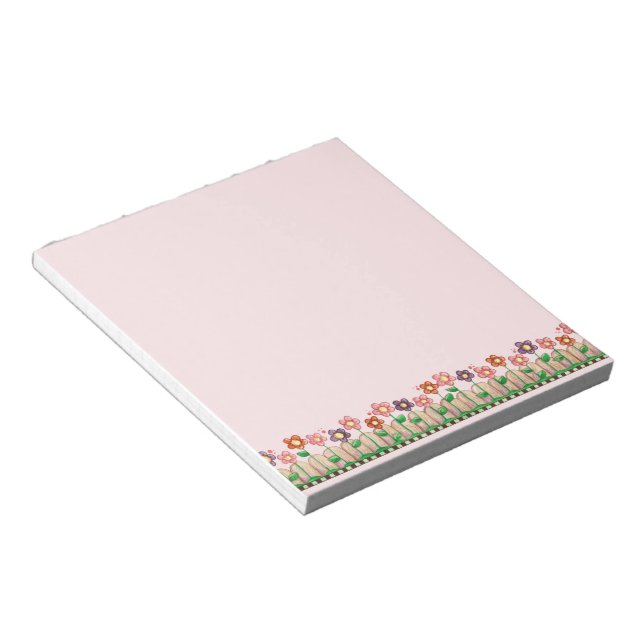 Flowery Border - Notepad (Angled)