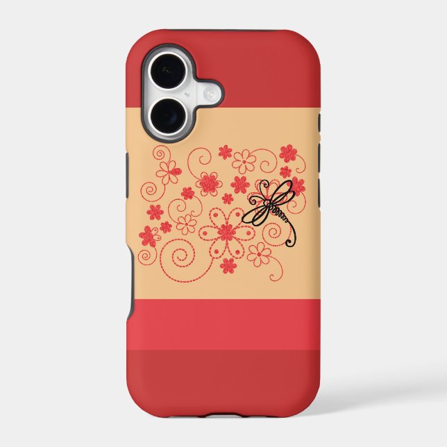 Flowery Dragonfly Art (Back)