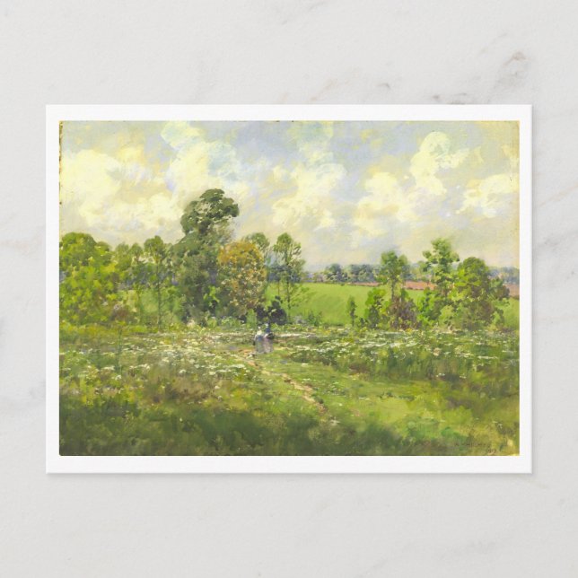 Flowery Meadow Painting Postcard (Front)