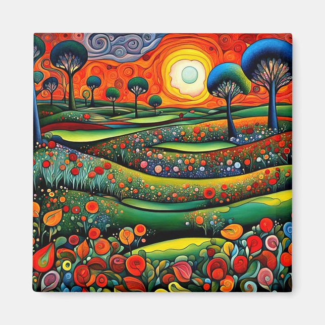 Flowery Meadows 2 Magnet (Front)