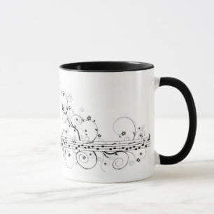 Flowery Music Mug