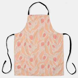 Flowery pattern apron