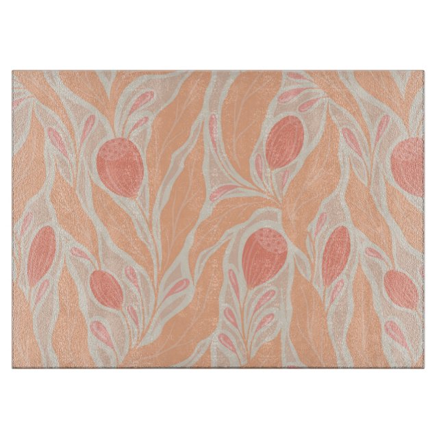 Flowery pattern cutting board (Front)