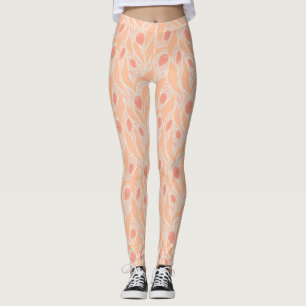 Flowery pattern leggings