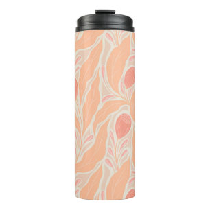 Flowery pattern thermal tumbler