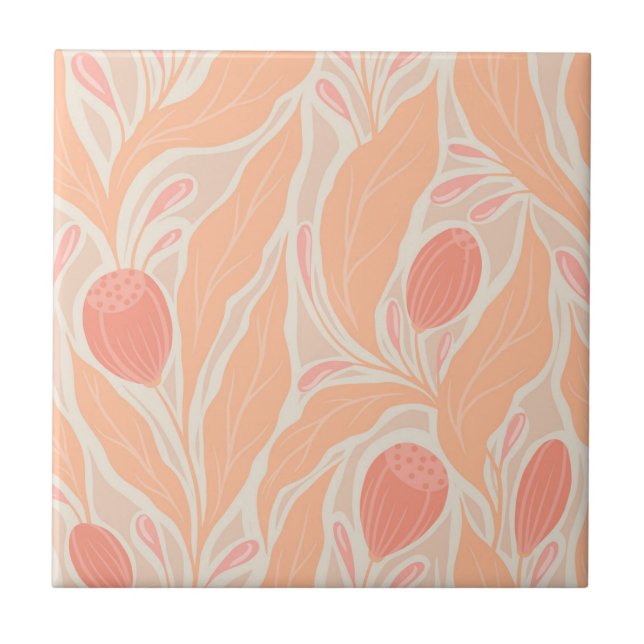 Flowery pattern tile (Front)