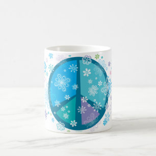 Flowery Peace sign MUG