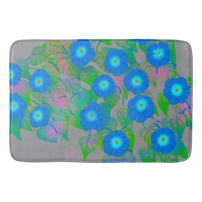Flowery print for Spring and Summer Bath Mat (Front)