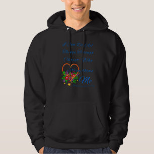 Flowery Religious I Can Do All Things Through Chri Hoodie