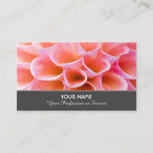 Flowery romance for gardeners and florists busines business card