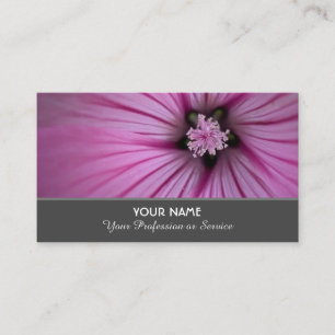 Flowery romance for gardeners and florists busines business card