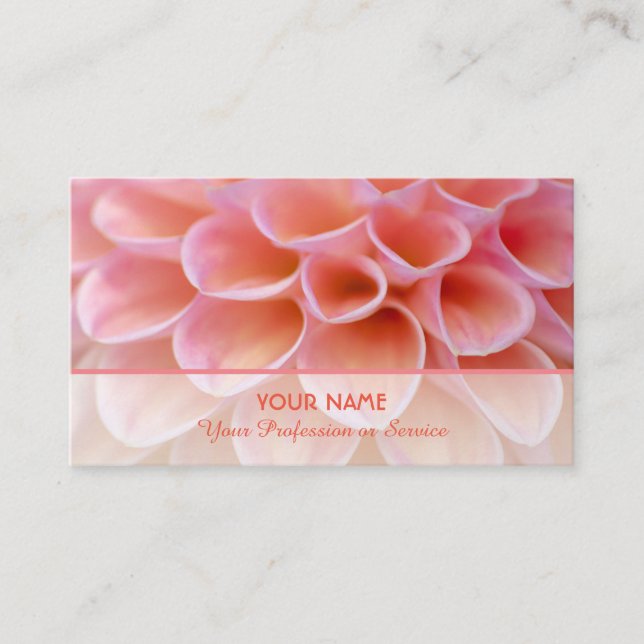 Flowery romance for gardeners and florists business card (Front)