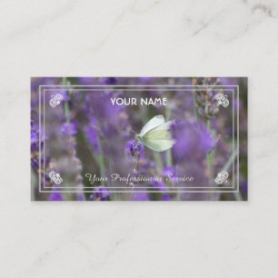 Flowery romance for gardeners and florists business card