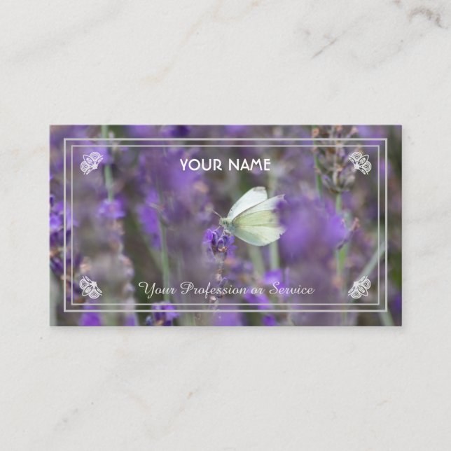 Flowery romance for gardeners and florists business card (Front)