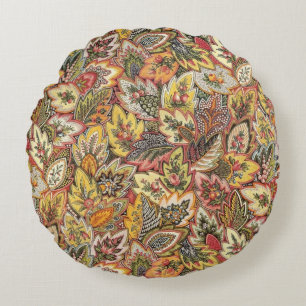 Flowery Skills Round Cushion