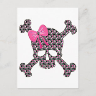 Flowery Skull Postcard