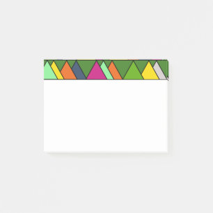 Flowery Triangles Post-it Notes