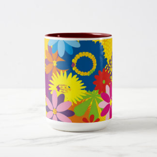 Flowery Two Tone Mug