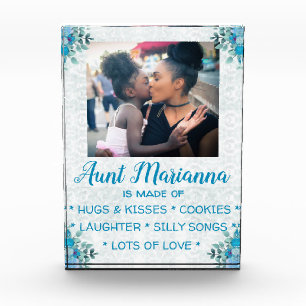 Flowery "What Aunt is Made Of"  Photo Block