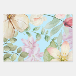Flowery wrap paper