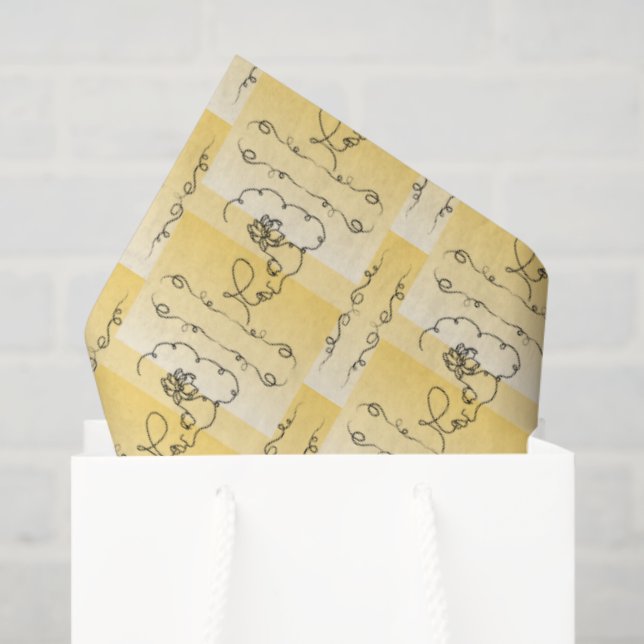 Flowing Beauty Goldenrod Tissue Paper (Gift Bag)