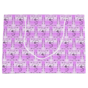 Flowing Beauty Lavender Horizontal Gift Bag