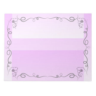 Flowing Beauty Lavender Large Notepad