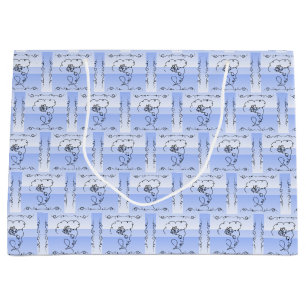 Flowing Beauty Periwinkle Horizontal Gift Bag 