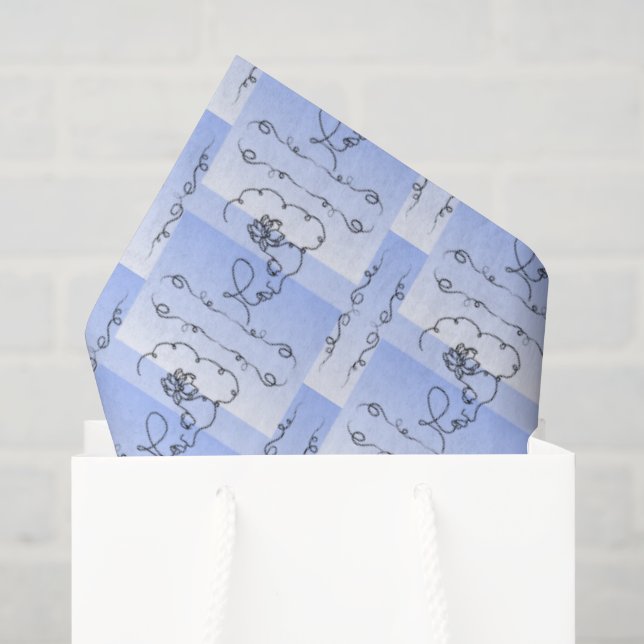 Flowing Beauty Periwinkle Tissue Paper (Gift Bag)