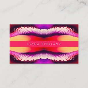 Flowing Color Ink Profile Name Contact Appointment Card