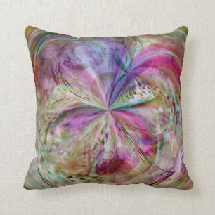 Flowing Colour, Abstract Artwork Cushion