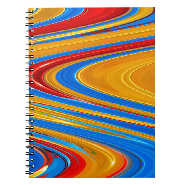 Flowing Colour Abstract Notebook (Front)
