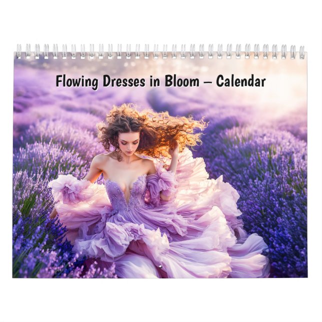 Flowing Dresses in Bloom – Calendar (Cover)