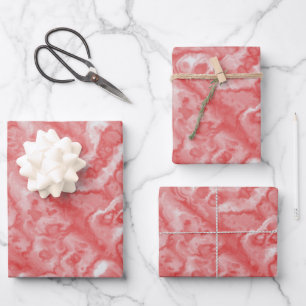 Flowing Faceless Souls Red Wrapping Paper Sheet