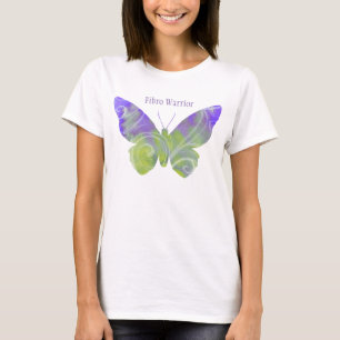 Flowing Fibro Warrior Shirt With Purple Butterfly