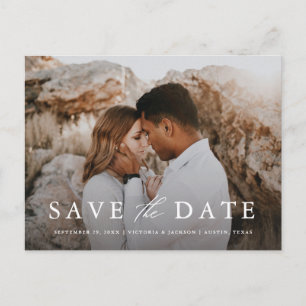 Flowing Formal Save the Date Postcard