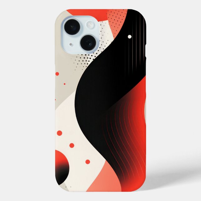 Flowing forms with circles  Case-Mate iPhone case (Back)