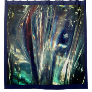 FLOWING GLASS SHOWER CURTAIN