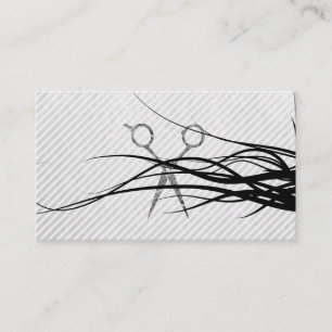 Flowing Hair Scissors Appointment Card